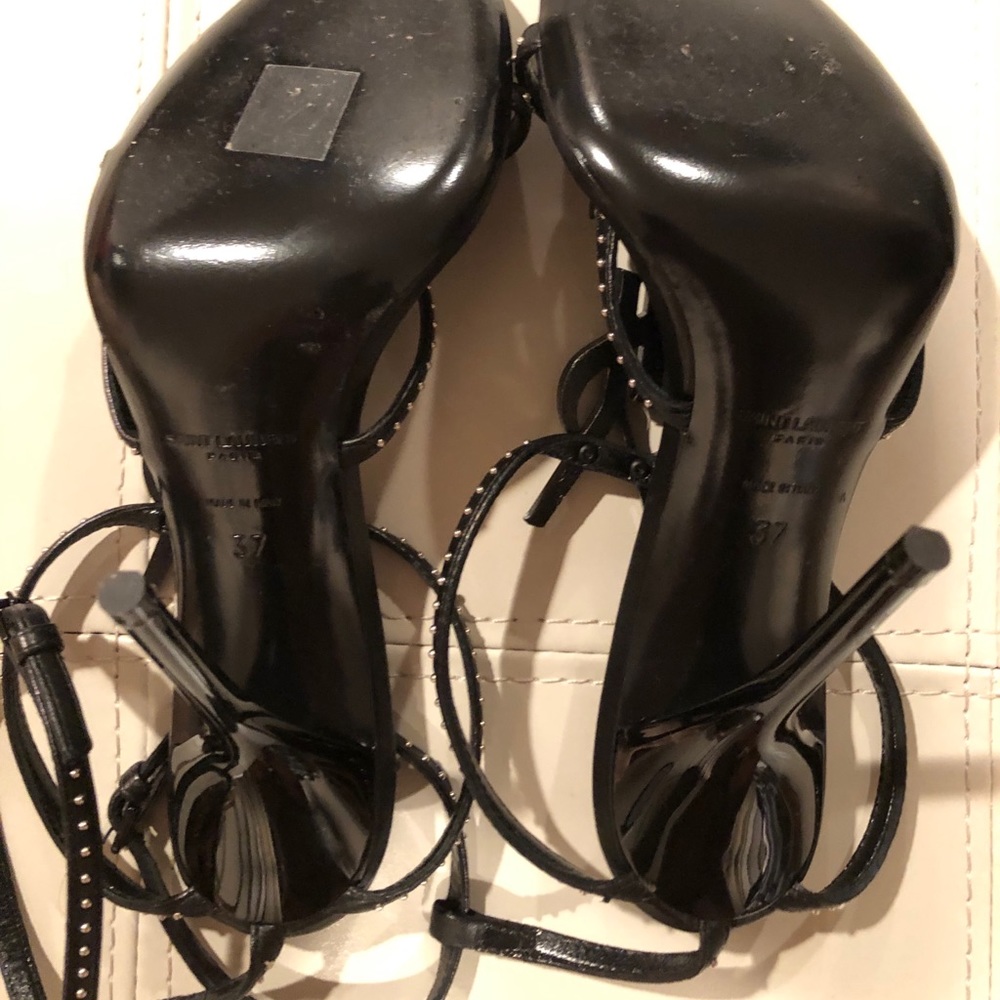 Authentic Saint Laurent Studded Heel Sandals - Picture 4 of 5